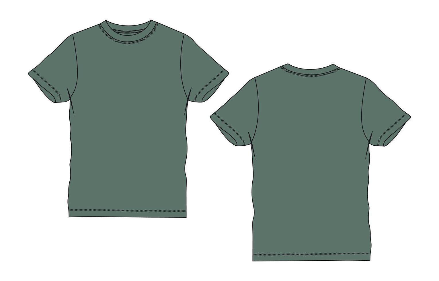 A green t - shirt with a white background vector