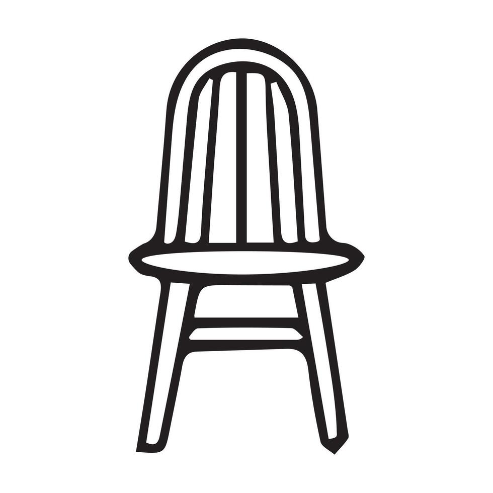 The Art of Seating Line Icons of Chairs vector