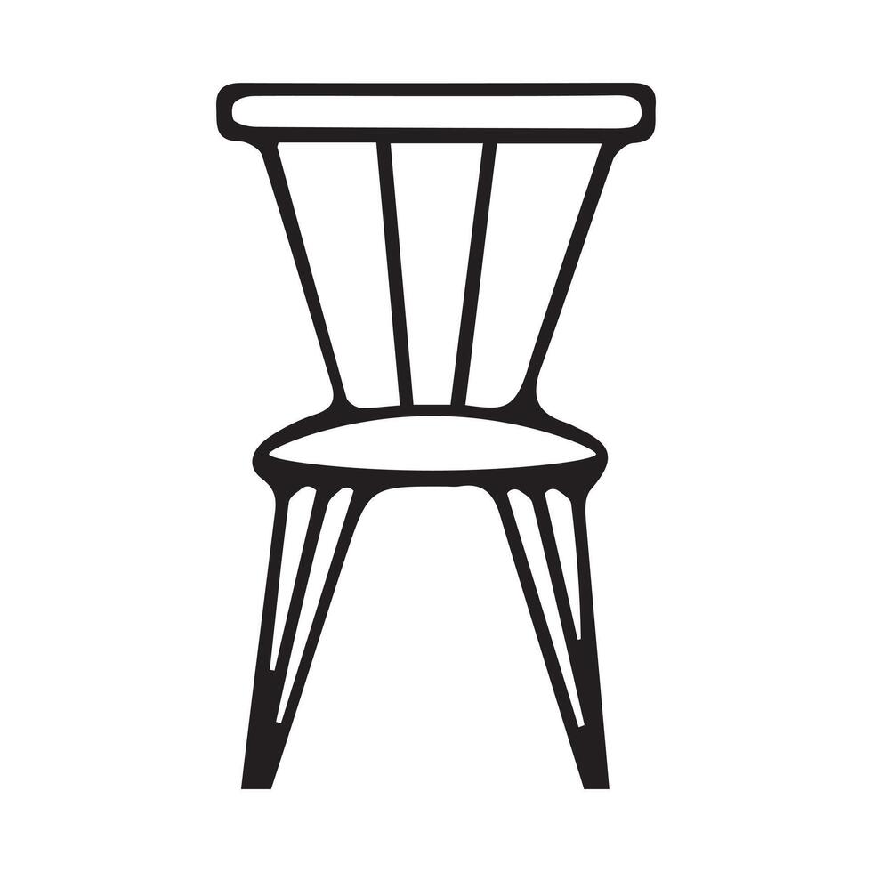 Every Seat Counts Line Art Chair Icons vector
