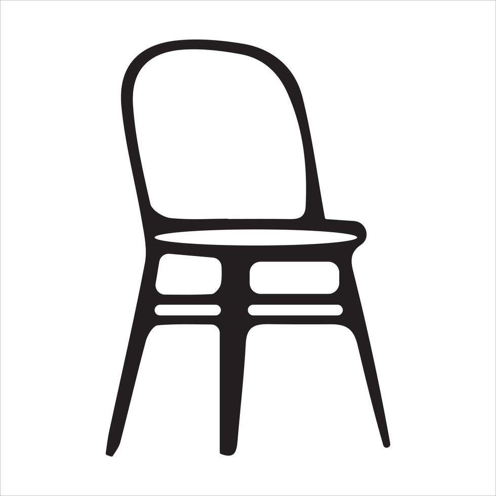 Essential Single Chair Icon vector