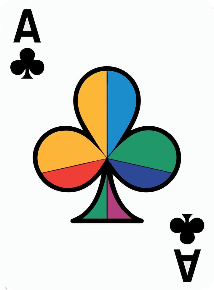 Ace of Club vector