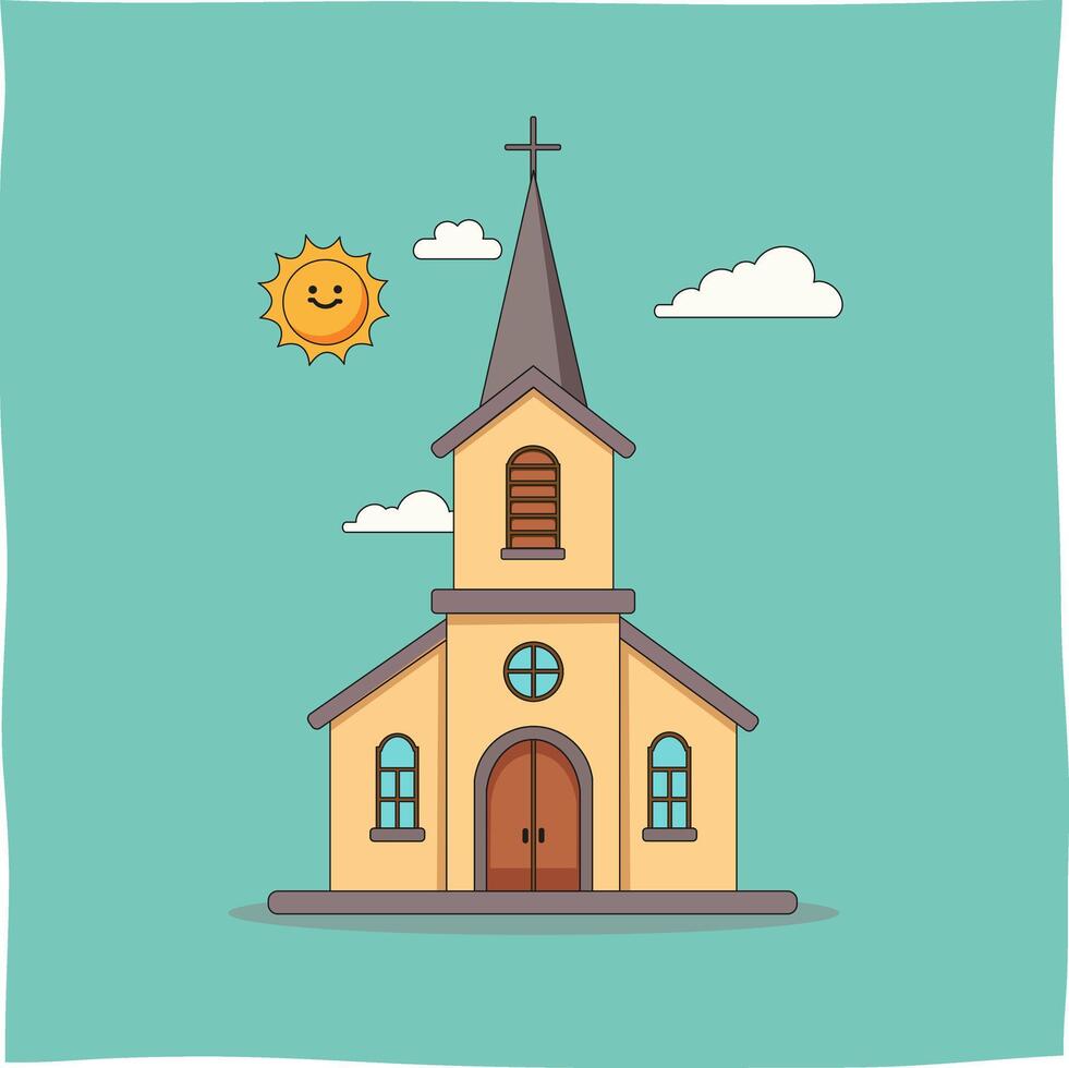 church image made with , suitable for christmas themed content vector