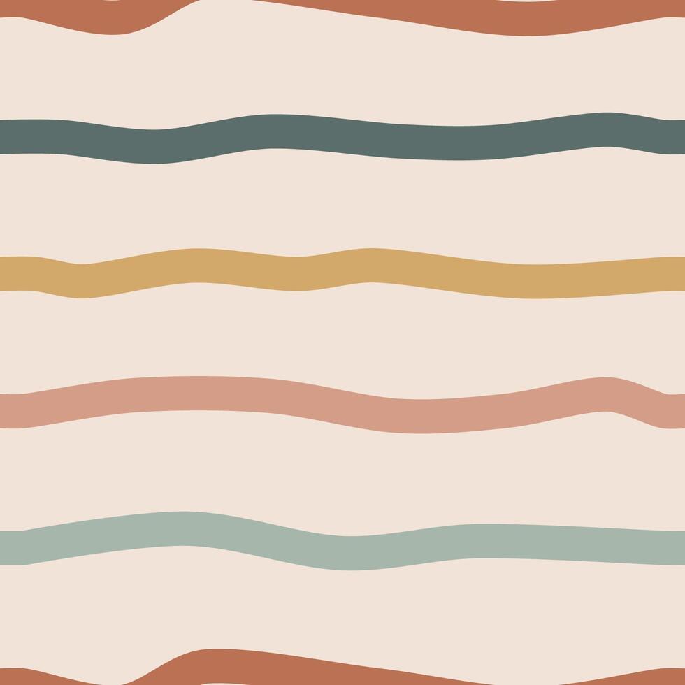 Seamless pattern of boho line vector