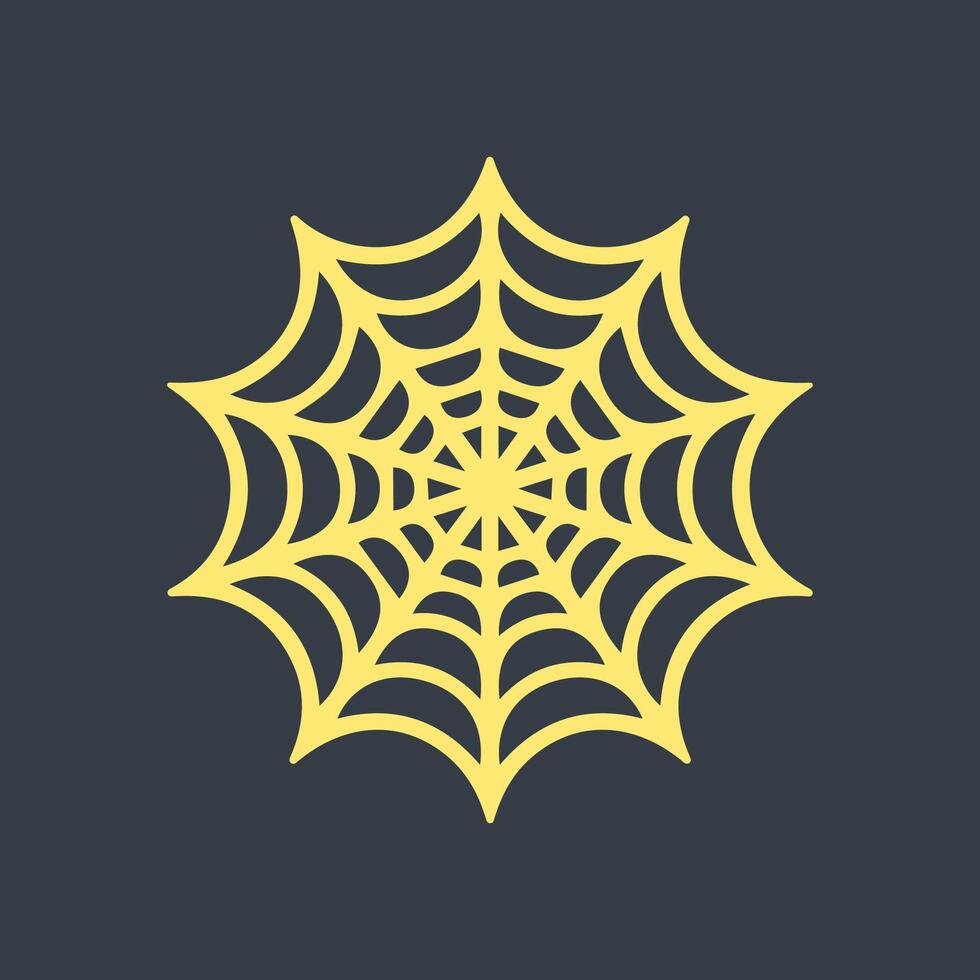Spider web trendy artwork stunning abstract illustration colorful useable design vector