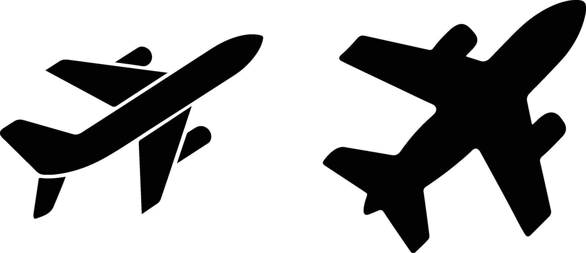 Airplane Icons Travel Flight Aviation Journey Air Transport vector