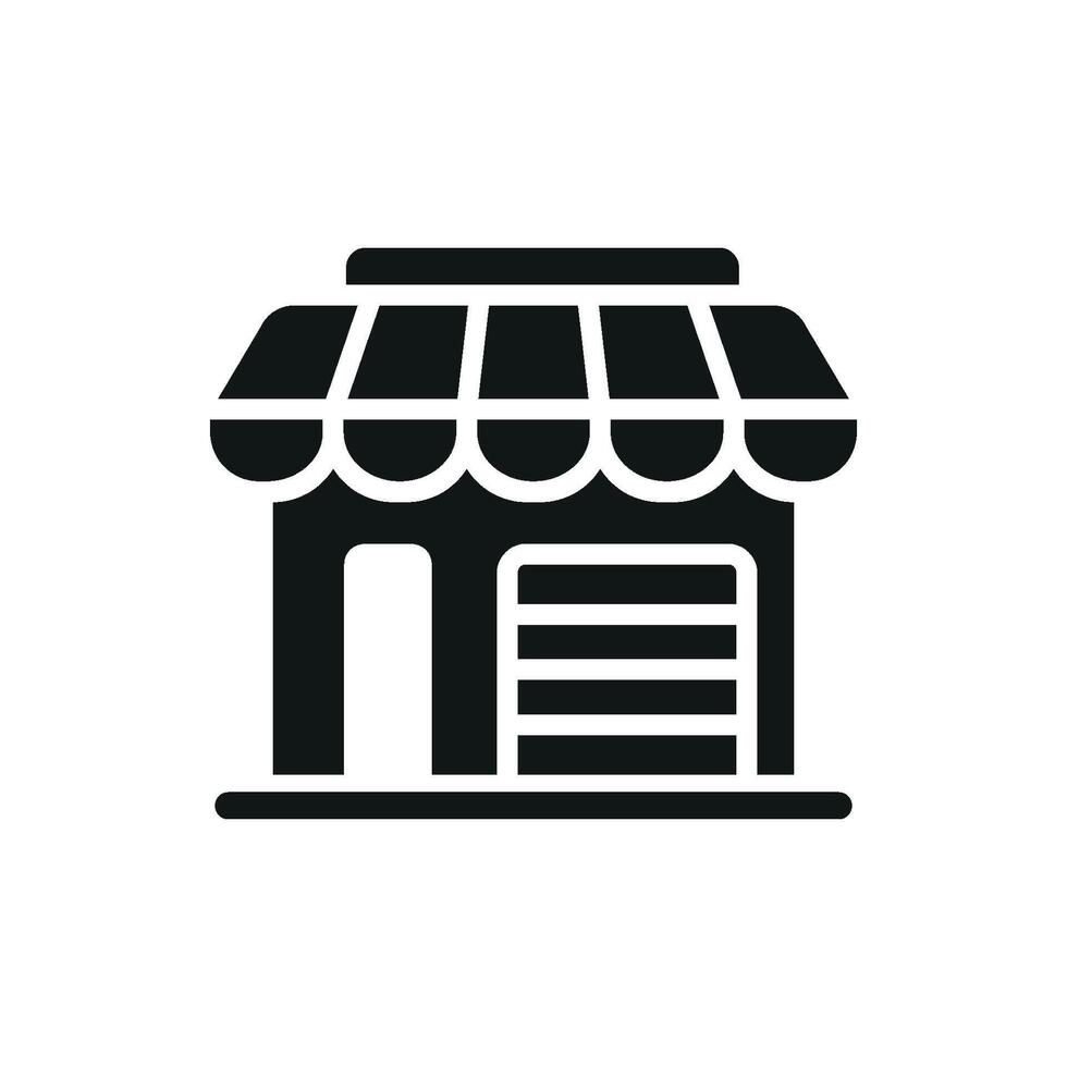 Store icon a polished and compact design for versatile commercial uses vector