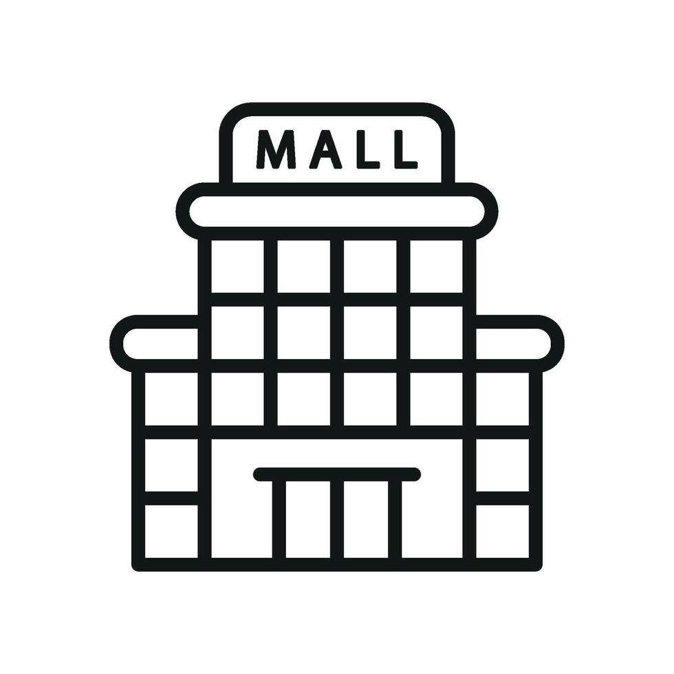 Mall icon a neat and professional design for mall marketing campaigns vector