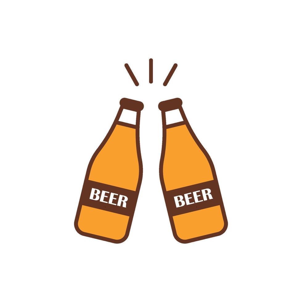 Beer drink icon delivers a timeless and recognizable style, perfect for capturing the essence of beer culture in advertising. vector