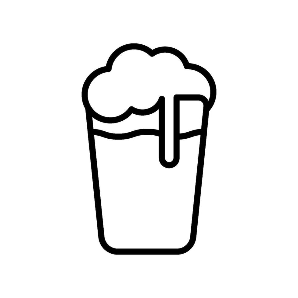 Beer icon a minimalist design suitable for pub or bar logos vector