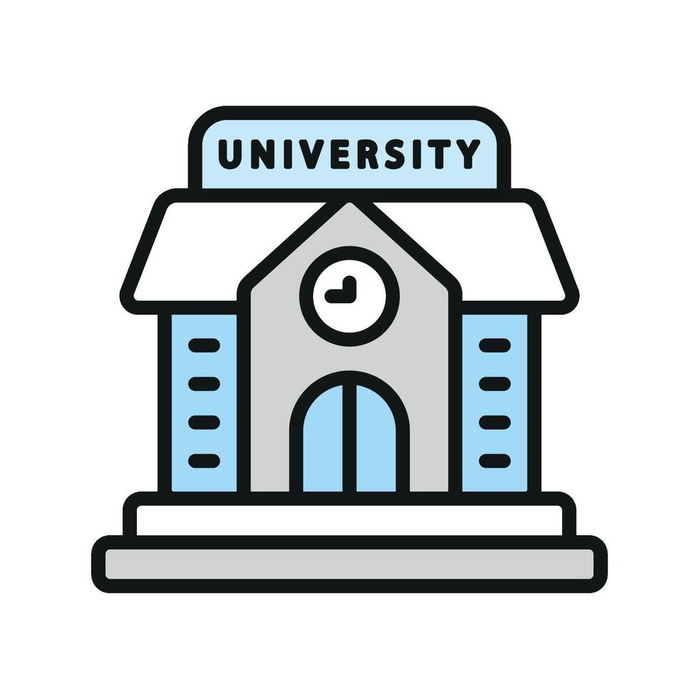University icon a visually appealing element for campus-related branding vector
