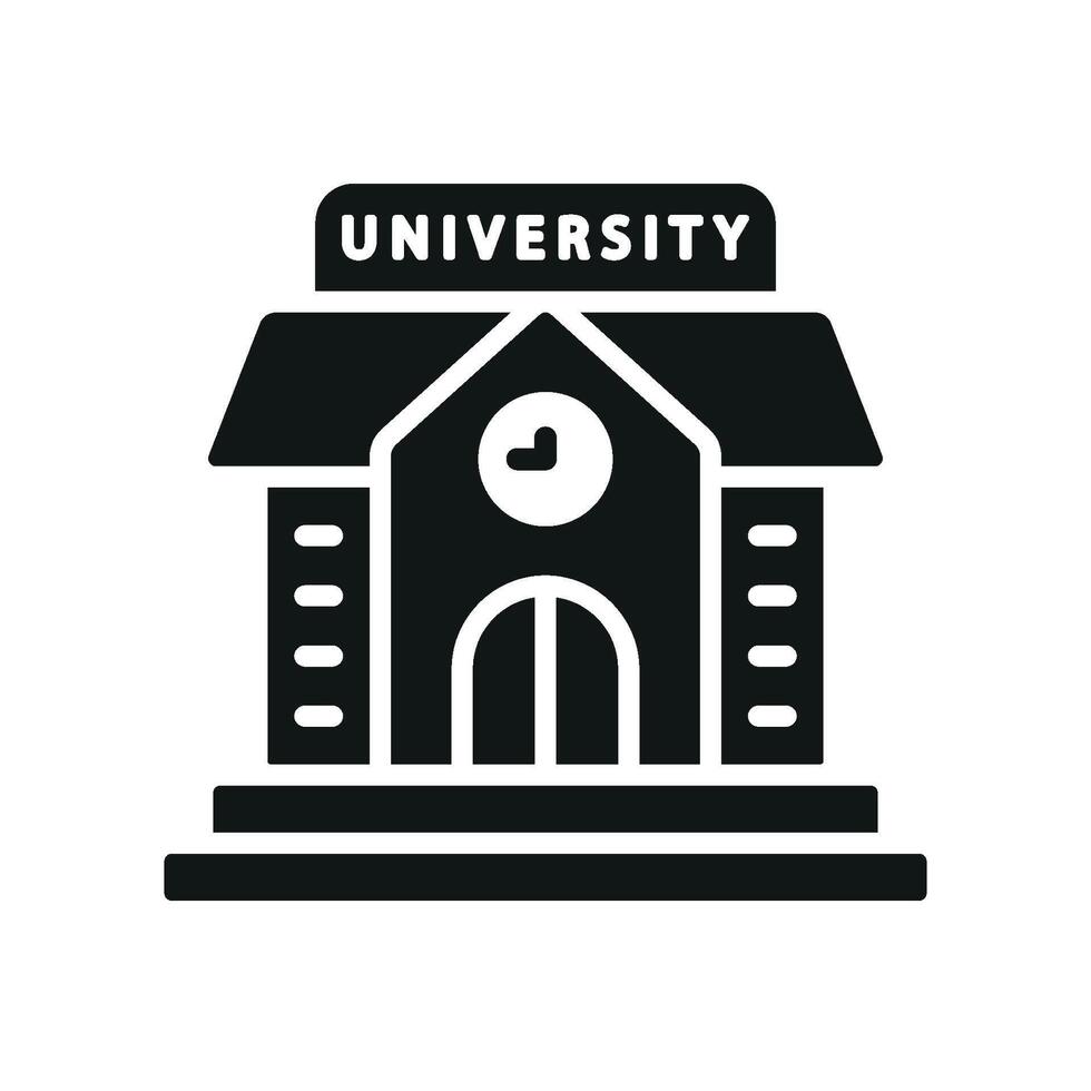 University icon a high-quality graphic ideal for online learning platforms vector