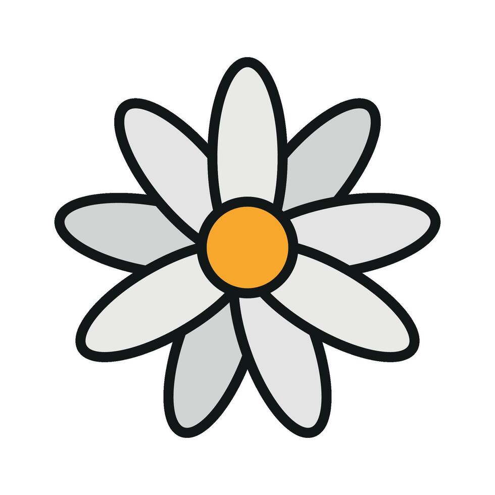 Daffodil flower icon features a bright and uplifting design, perfect for spring-themed projects, seasonal branding, or nature-inspired campaigns. vector