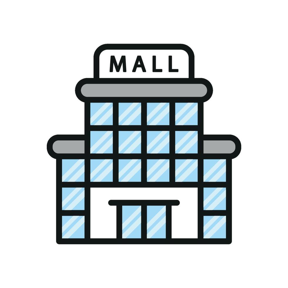 Mall icon a modern and sleek perfect for promotional materials vector