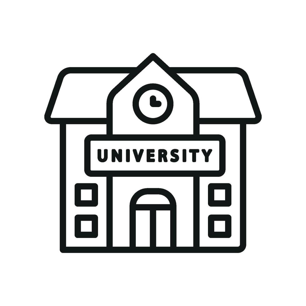 University icon a detailed graphic ideal for academic or research projects vector