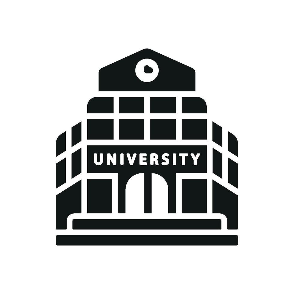 University icon a neat and professional design for academic presentations vector