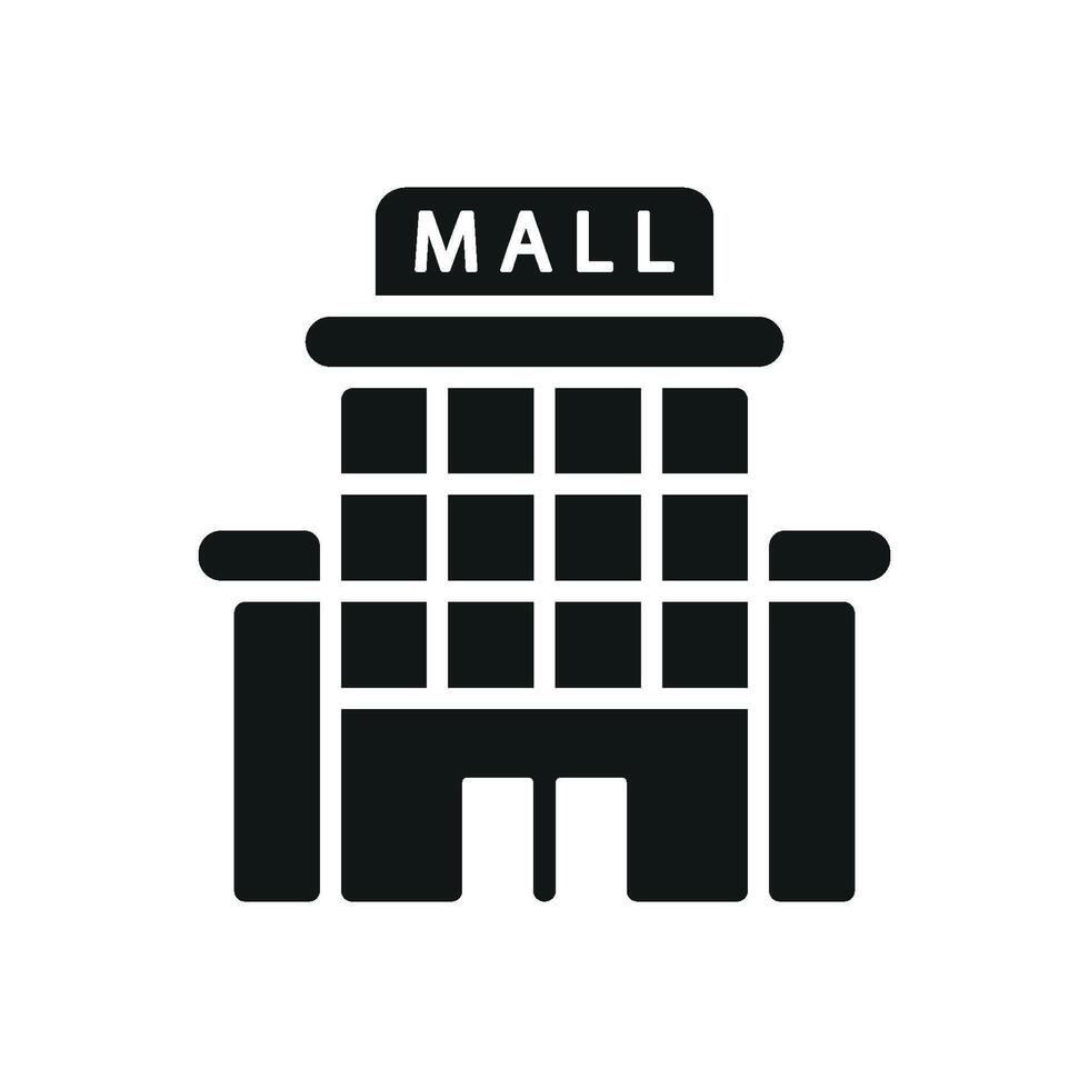 Mall icon a versatile graphic ideal for shopping center branding or projects vector