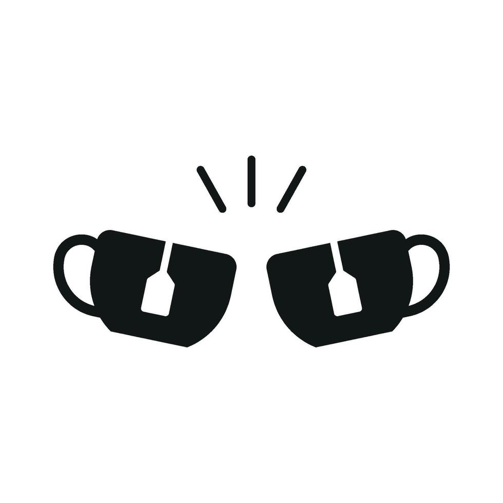 Tea mug icon embodies a calming and classic feel, perfect for promoting herbal teas, comfort, or tea-related content. vector