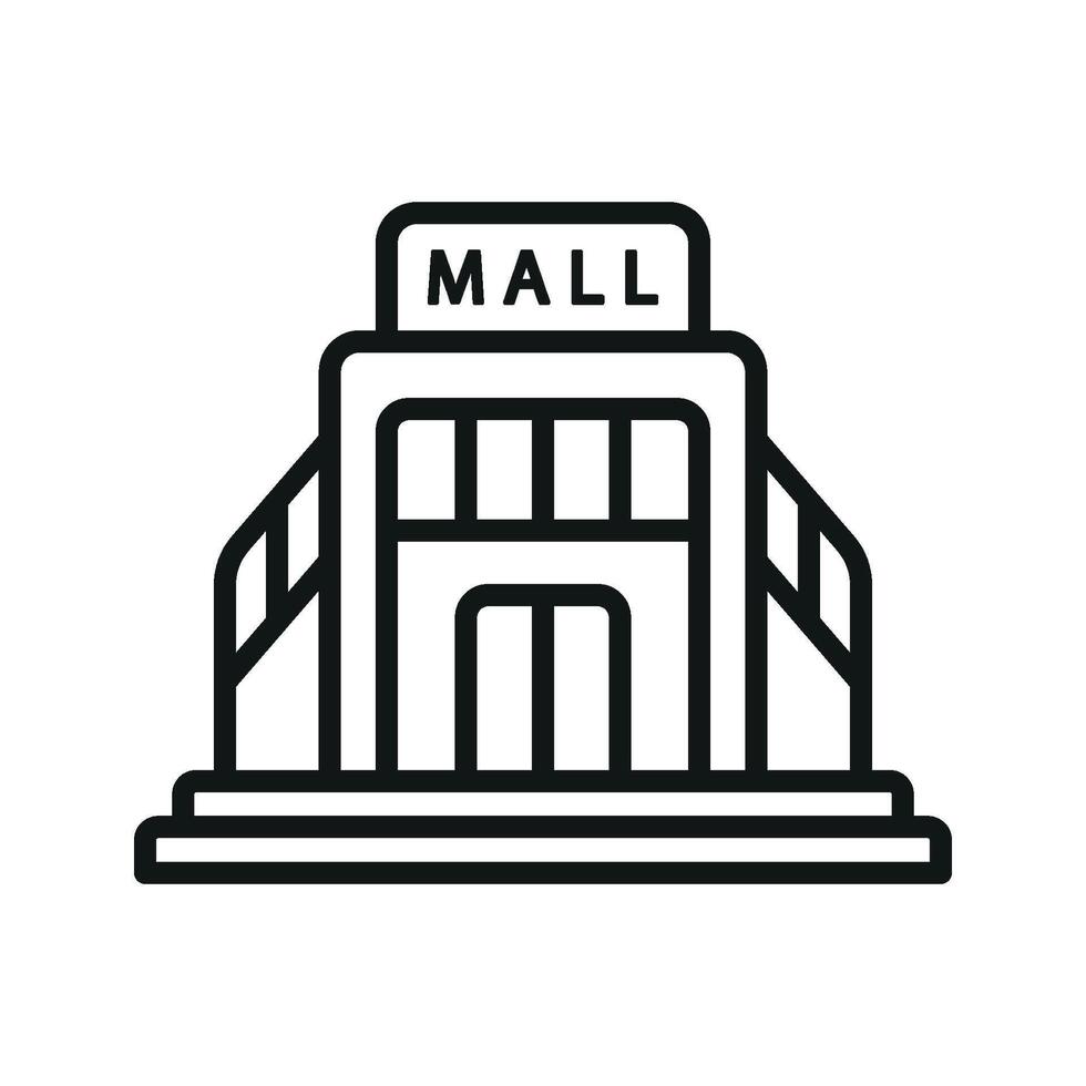 Mall icon a clean and simple illustration perfect for retail designs vector
