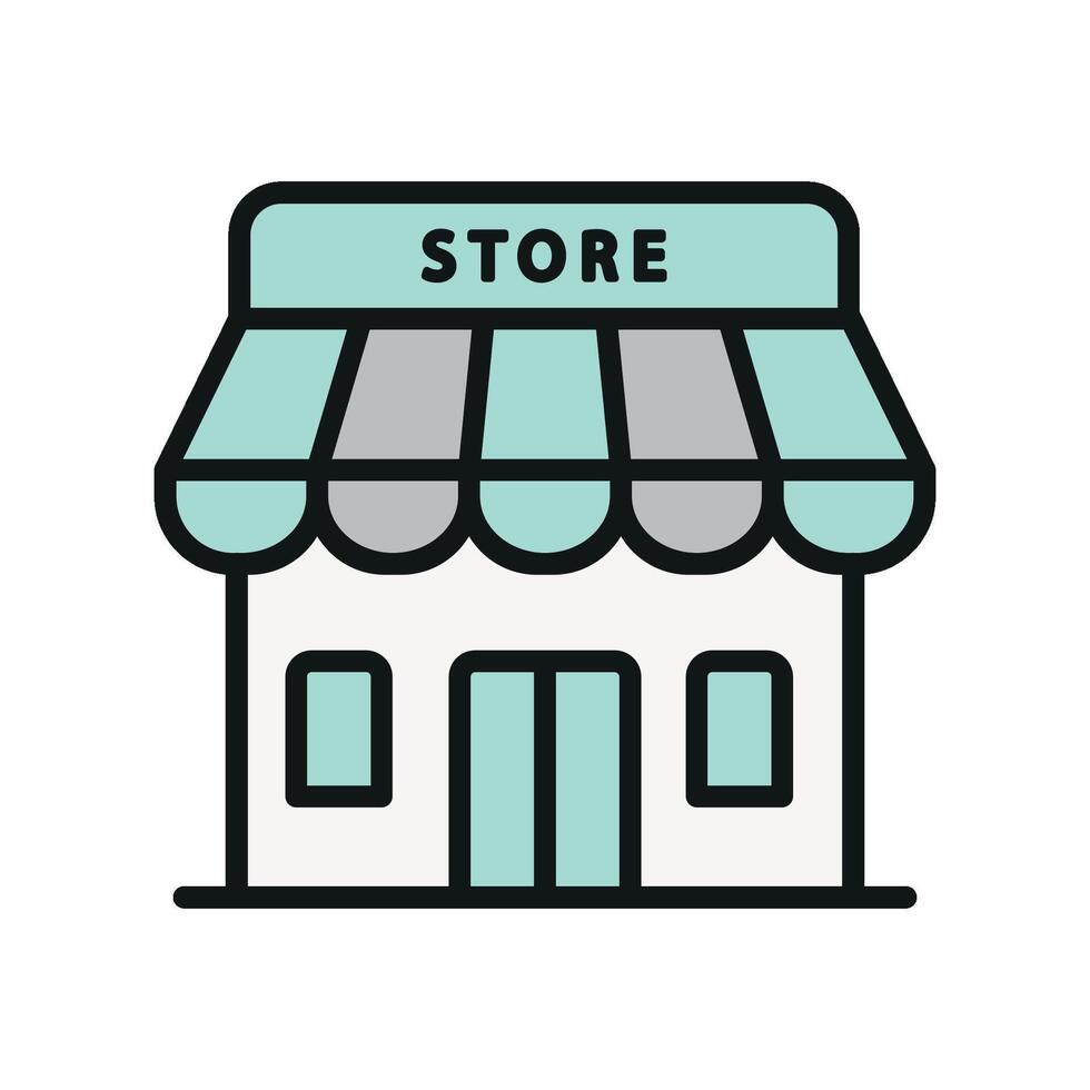 Store icon a clean and simple illustration perfect for retail designs vector
