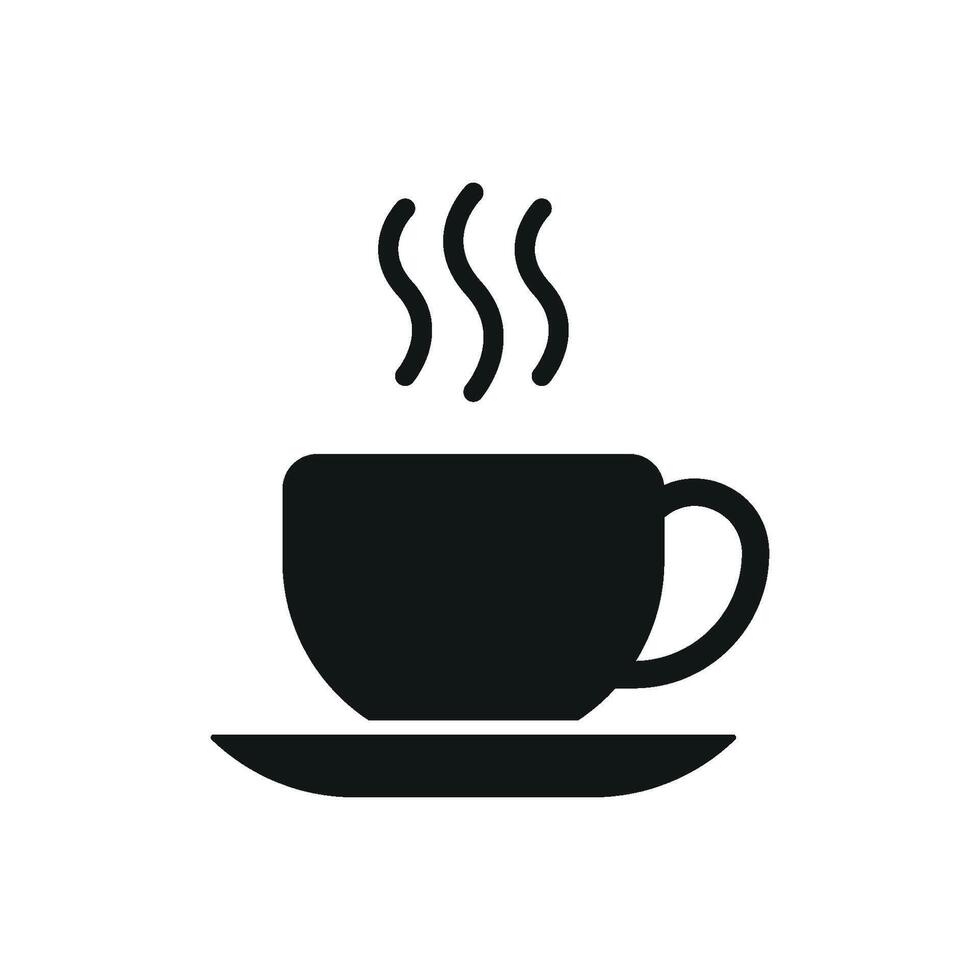 Coffee glass drink icon showcases a clean and elegant style, ideal for representing premium coffee in digital or print media. vector