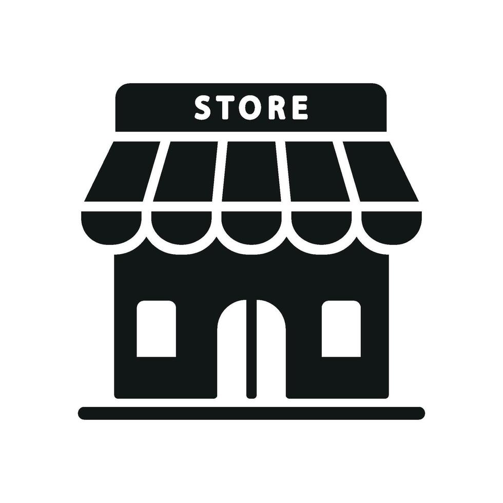 Store icon a stylish suitable for shopping app interfaces vector