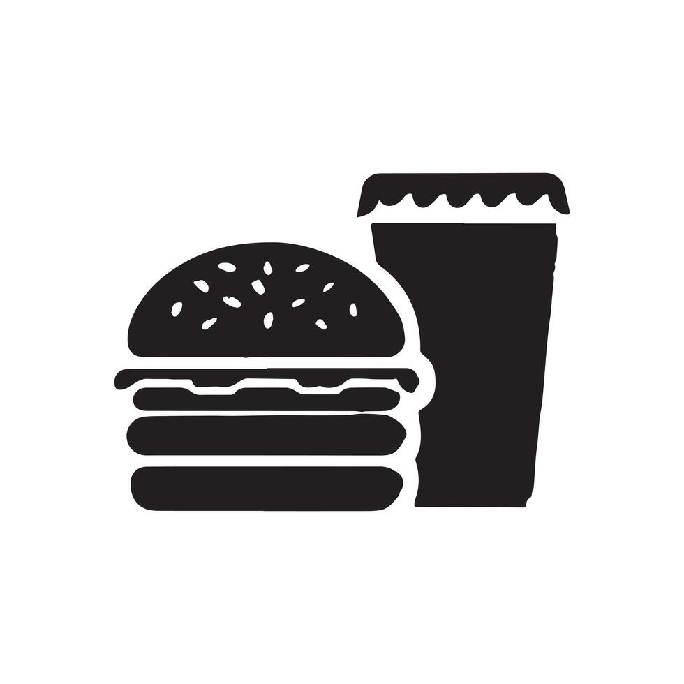Fast food icon illustration isolated on vector