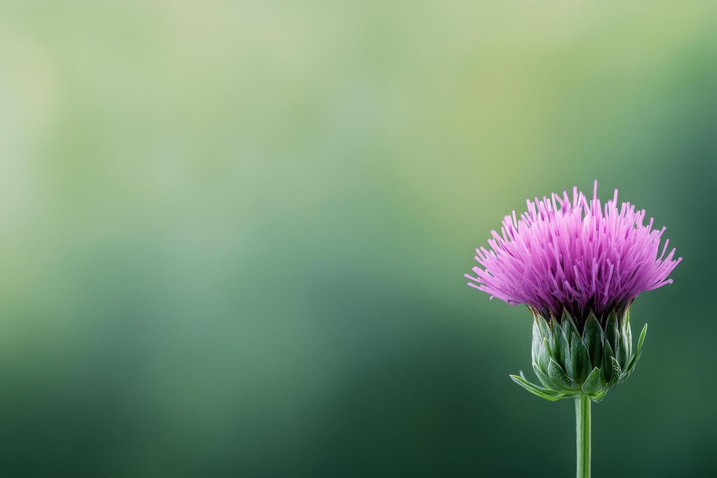 Beautiful purple flowering plant thriving in a lush garden setting during warm spring days photo