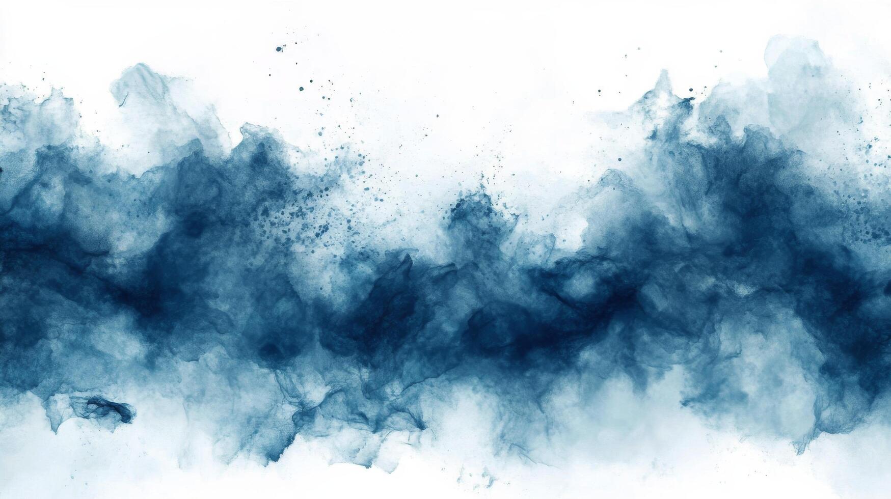 Abstract blue waves with soft texture representing ocean depths and tranquility photo