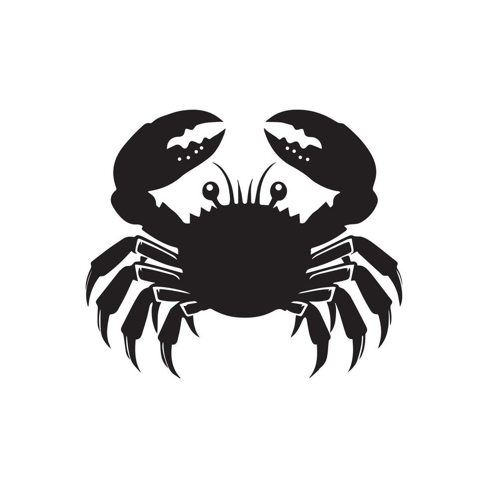 Silhouette of cancer crab for horoscope sign vector