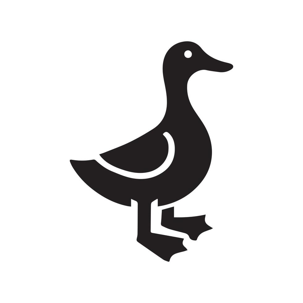 the figure shows the duck. Logo design for the company. vector