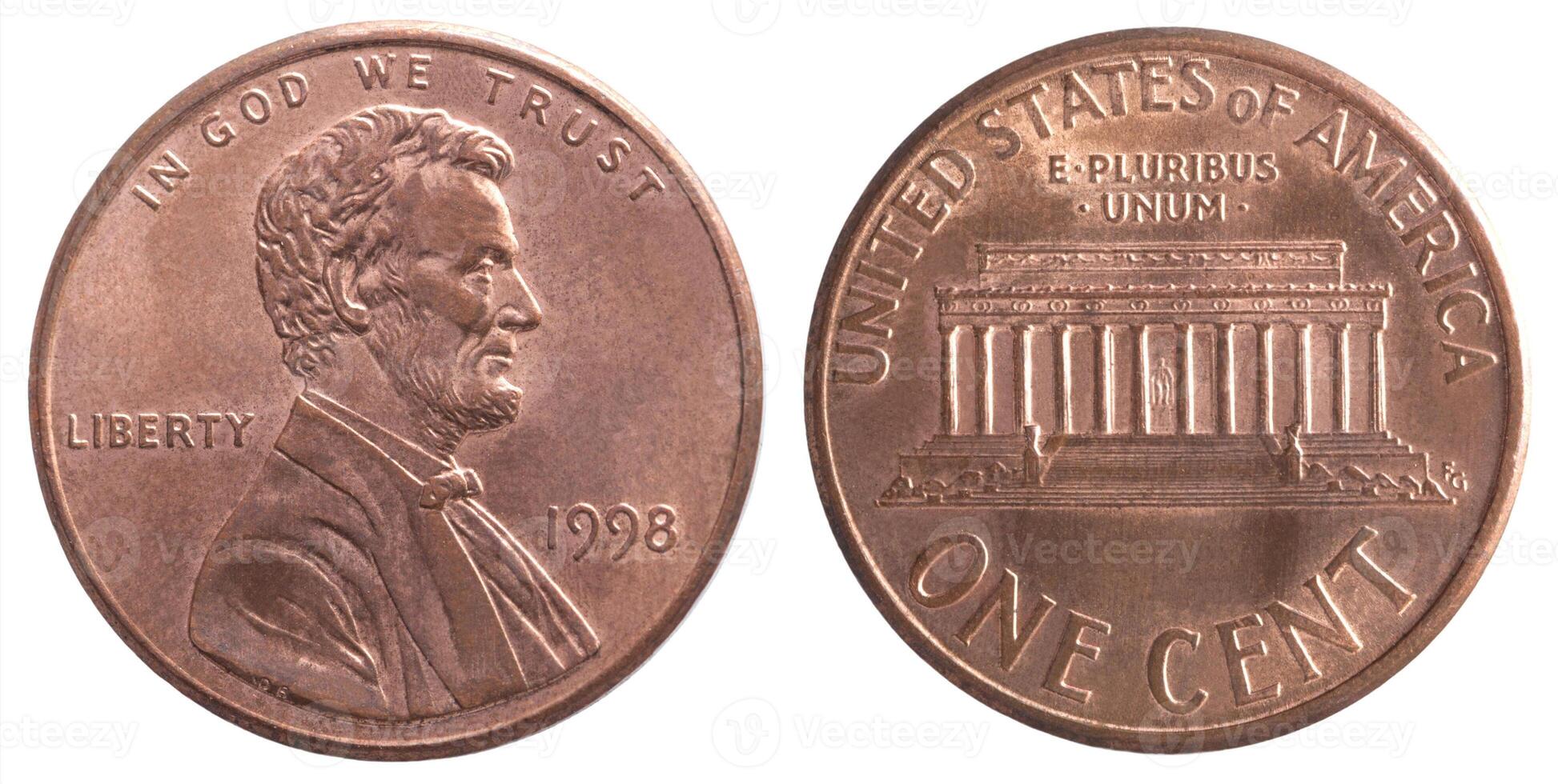 American one cent coin photo