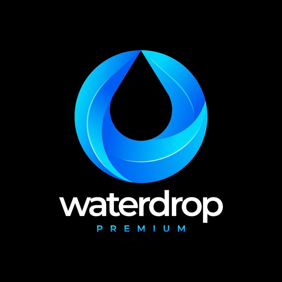Water Drop Logo Design Template illustration vector