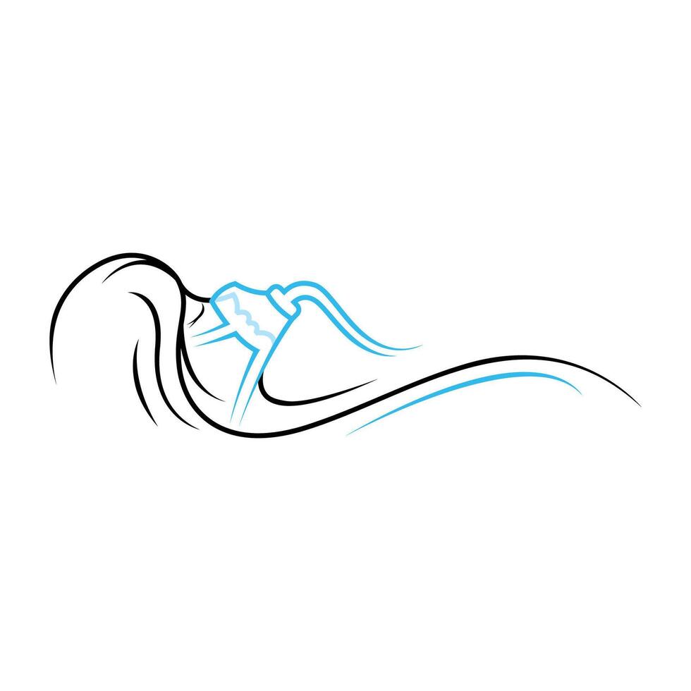 Sleep logo template vector