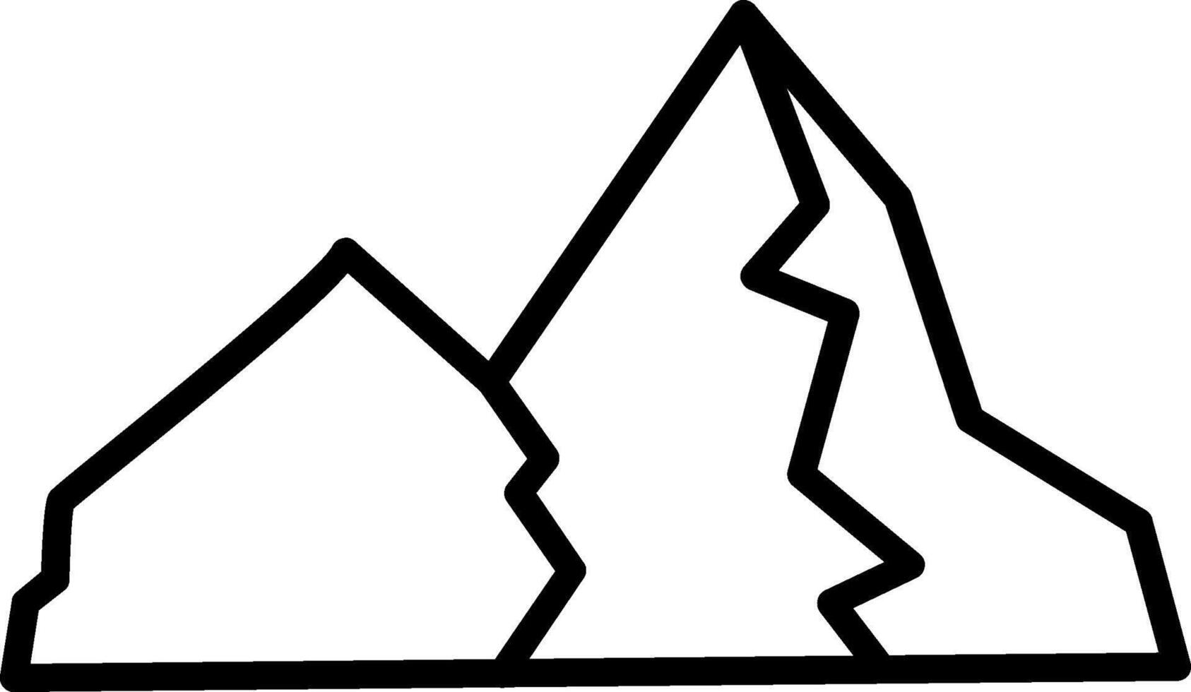 Mountain Line Icon vector
