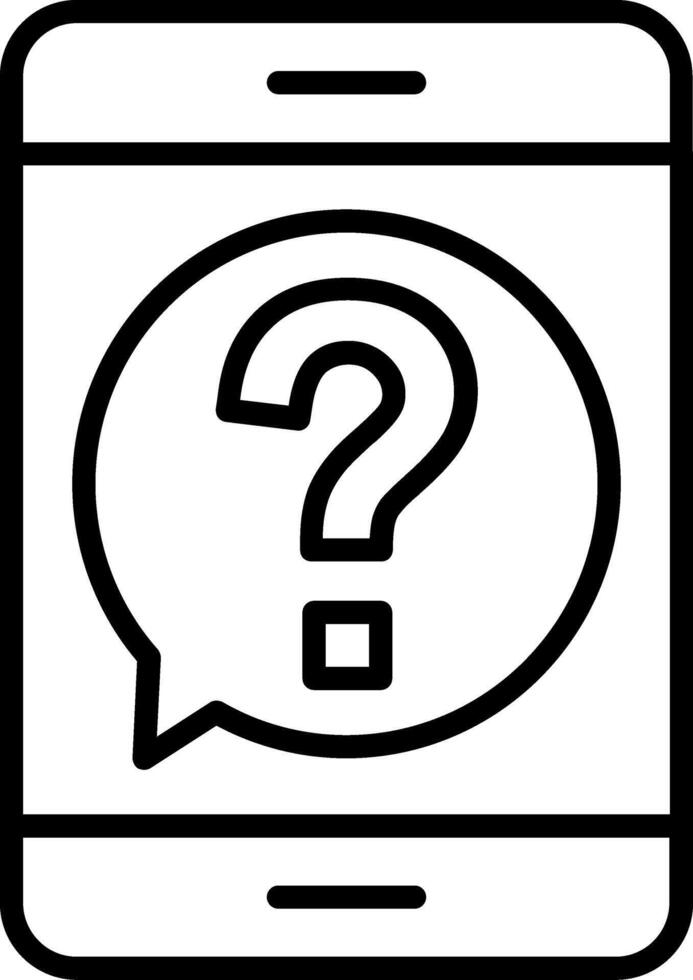Smartphone Line Icon vector