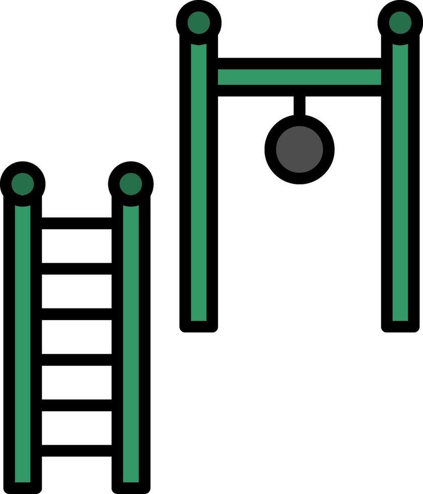 Playground Line Filled Icon vector