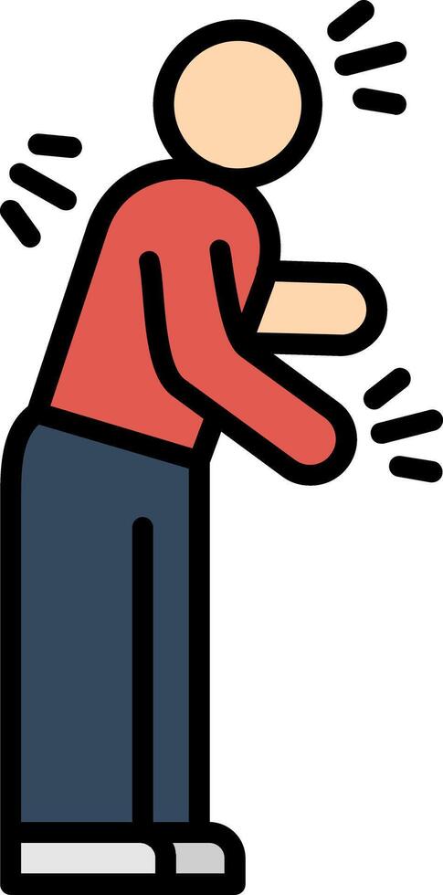 Parkinson Line Filled Icon vector