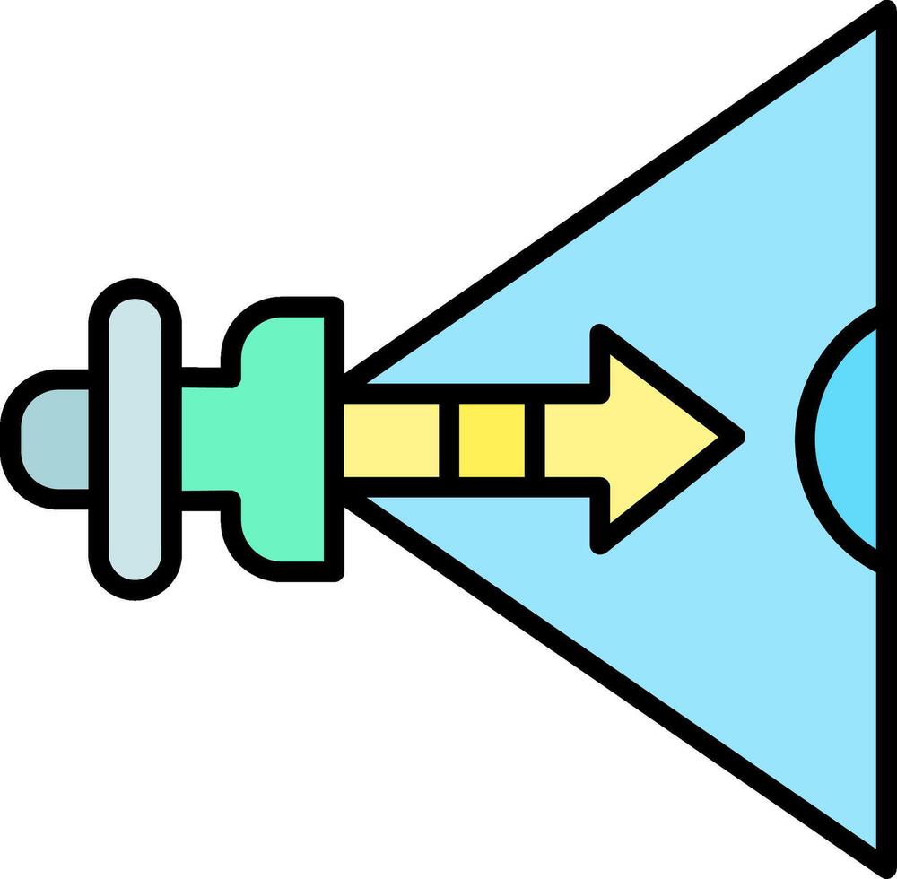 Jet Line Filled Icon vector