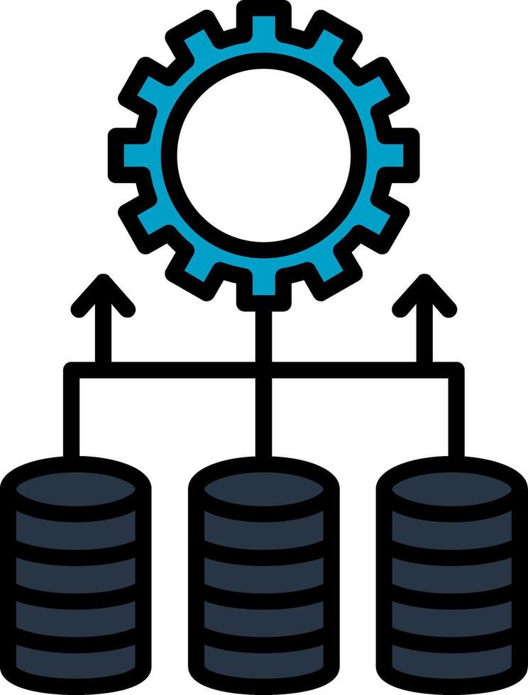 Data Integration Line Filled Icon 53797050 Vector Art at Vecteezy