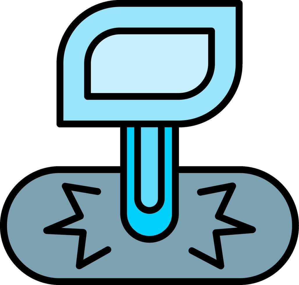 cavitation Line Filled Icon vector