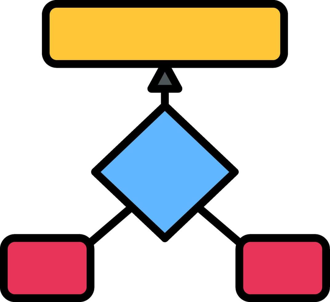 Generalization Line Filled Icon vector