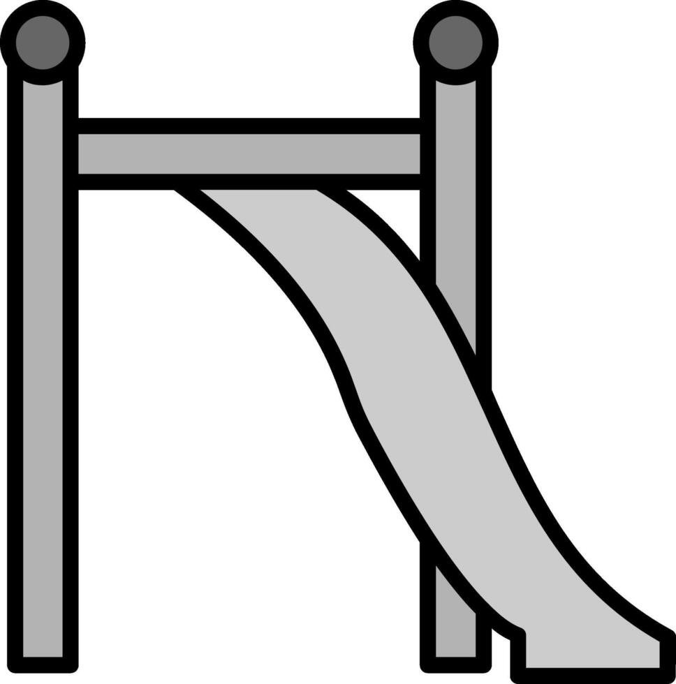 Slide Line Filled Icon vector