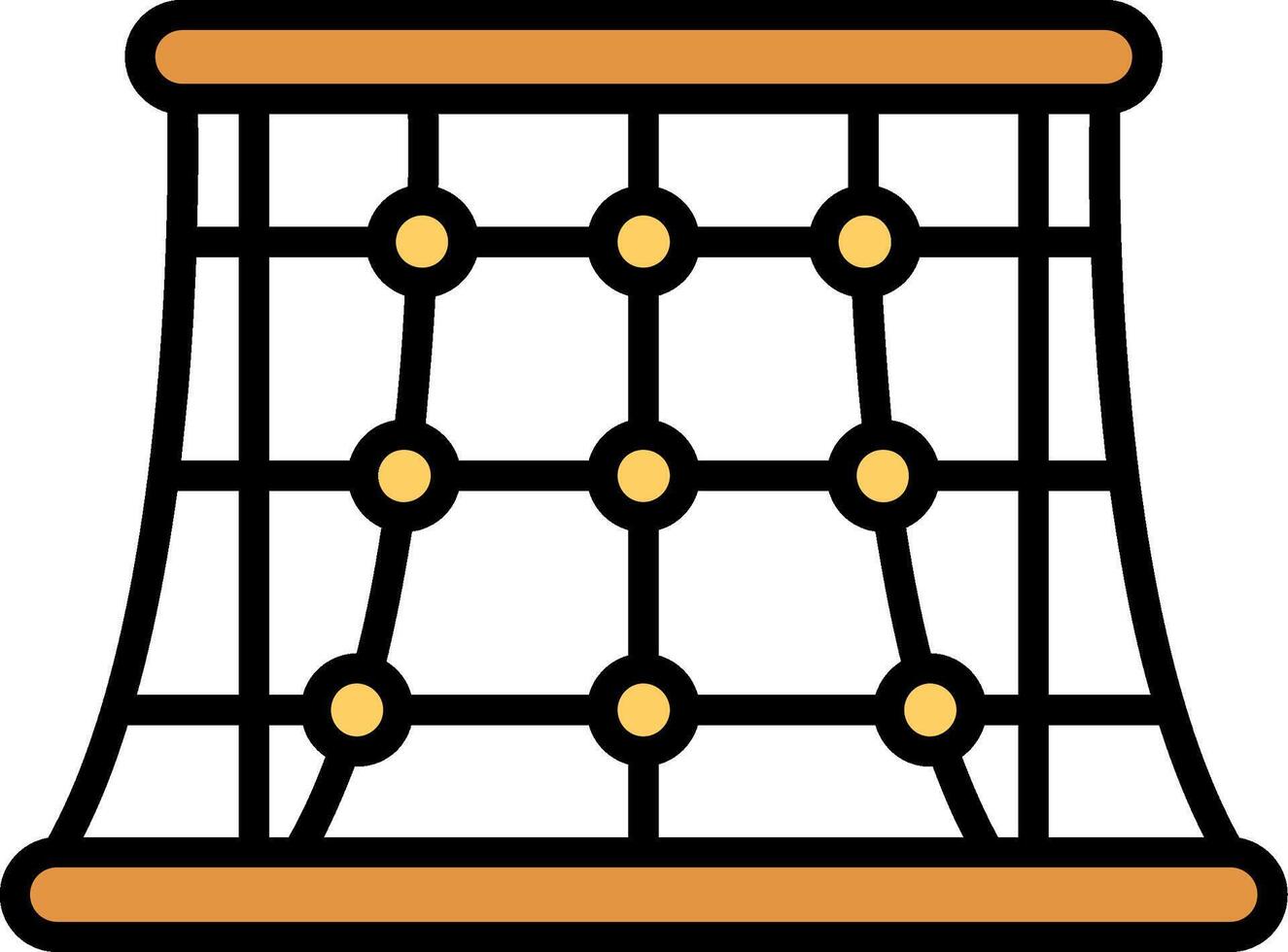 Climbing Line Filled Icon vector
