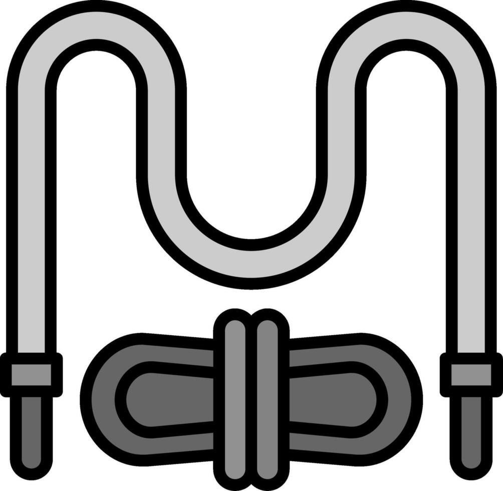 Skipping Rope Line Filled Icon vector