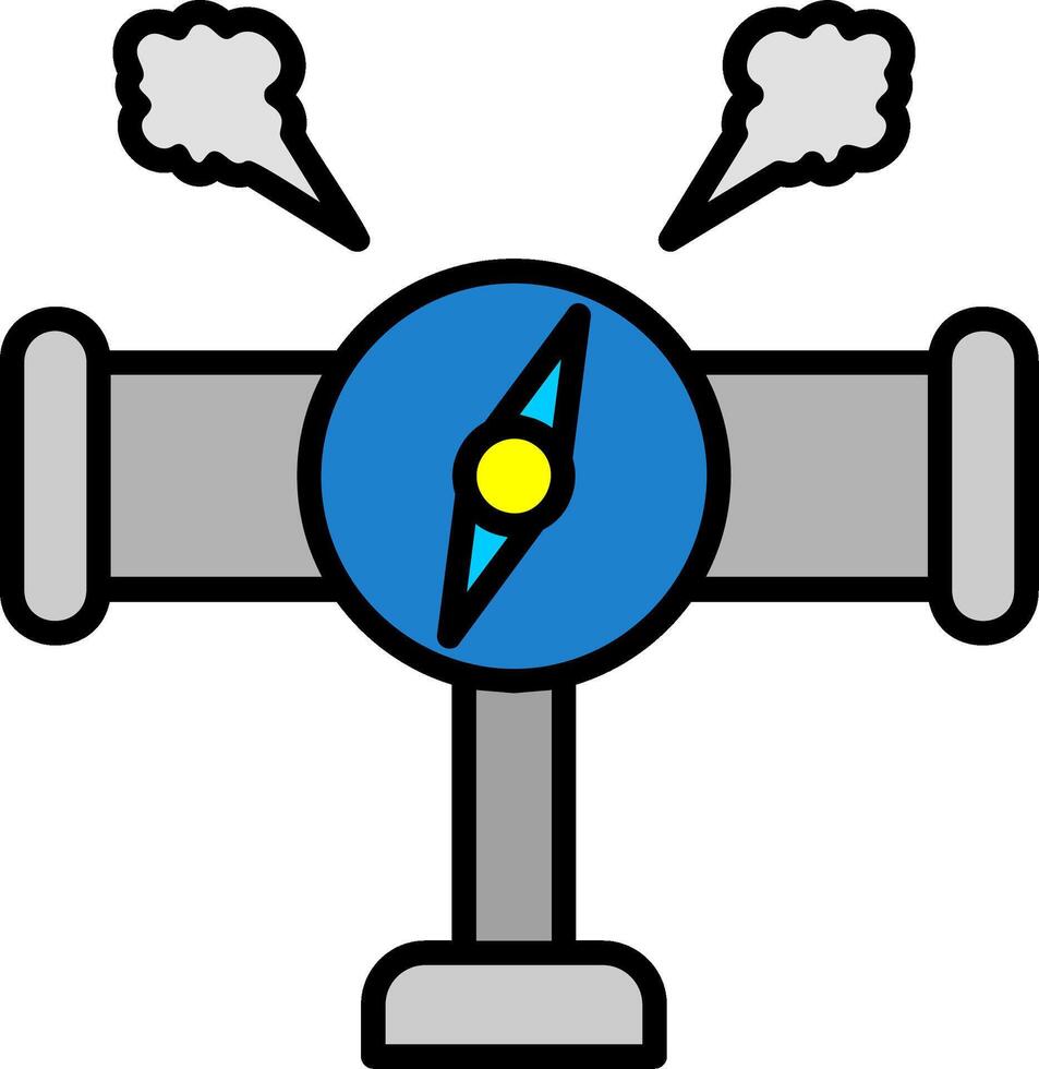 Pressure Line Filled Icon vector