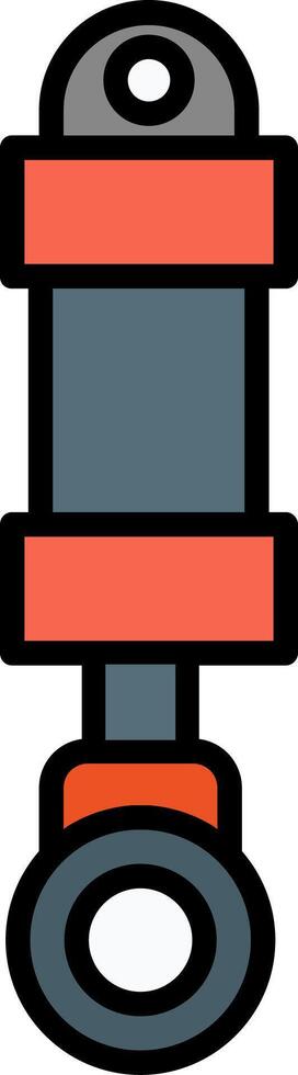 Hydraulic Line Filled Icon vector