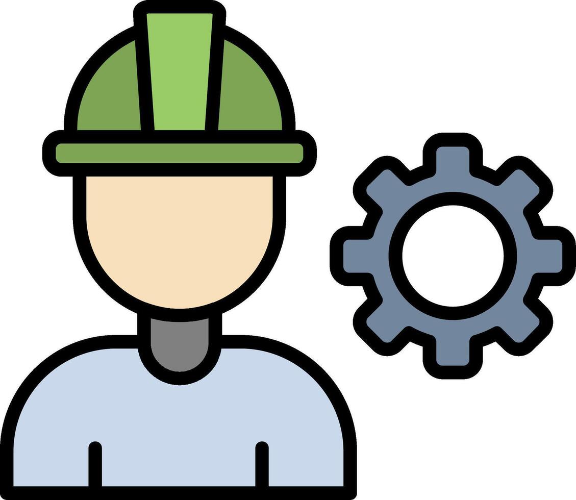 Eng Line Filled Icon vector