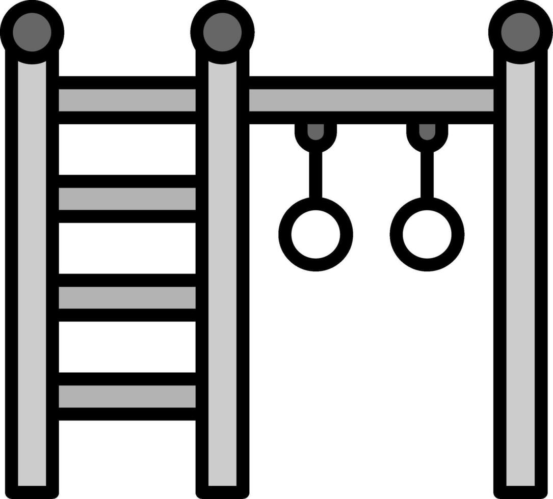 Rings Line Filled Icon vector
