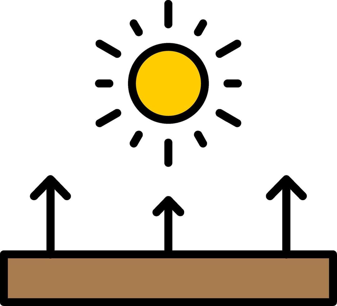 Reflect Line Filled Icon vector