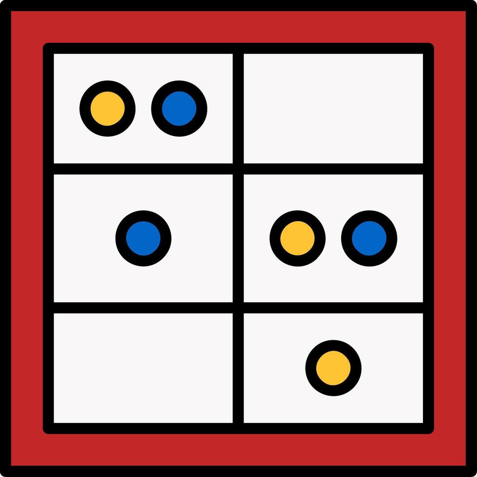 Table Of Rates Line Filled Icon vector